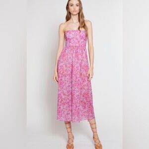 Gilner Farrar- Mira Dress- Pink Midnight Garden